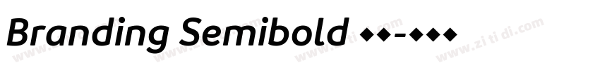Branding Semibold 半粗字体转换
